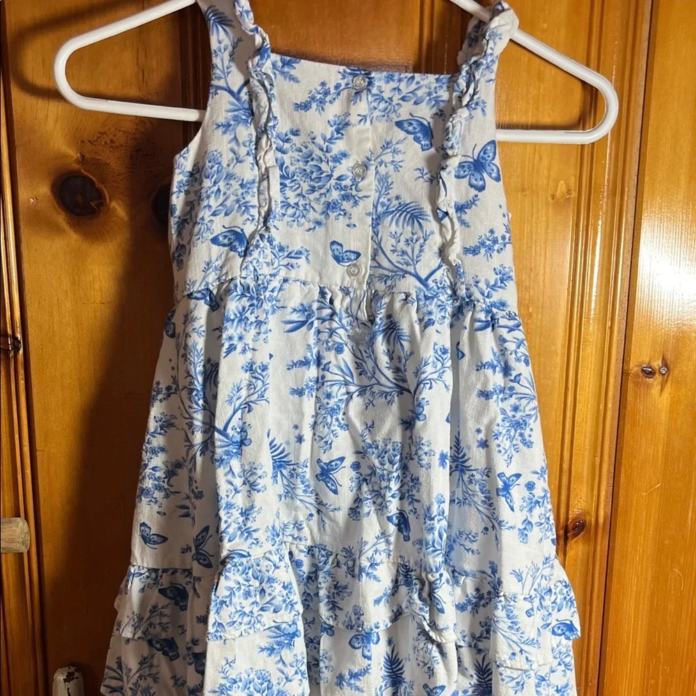 btween Floral Dress in Blue and White - Picture 8 of 8